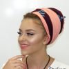 מטפחת מעוצבת - לונג בעיצוב אפרסק חציל משולב דגם M30