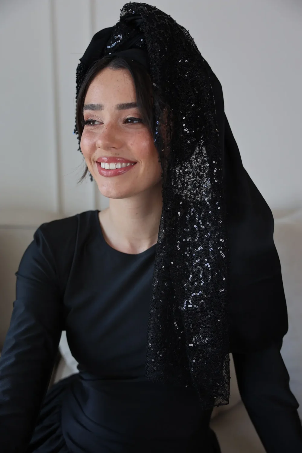 מטפחת יוקרתית משולבת - דגם טורמלין