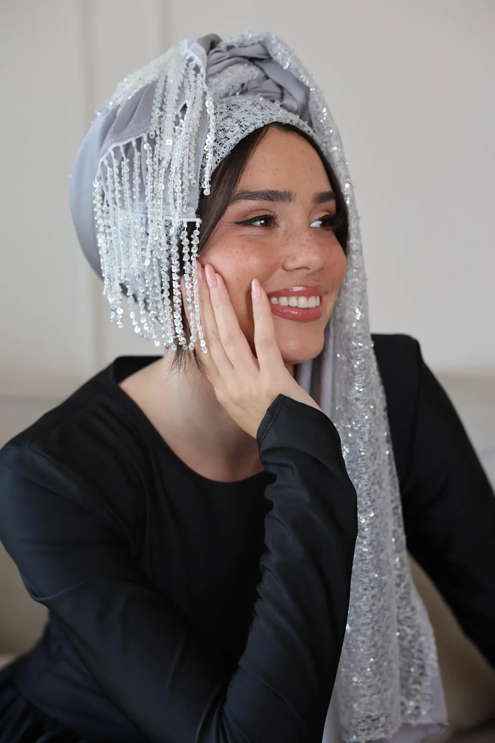 מטפחת יוקרתית משולבת - דגם מונסטון
